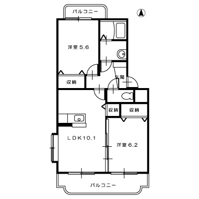 アプランドルⅥ102_間取図