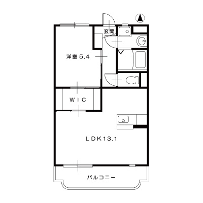 グランコートⅡ106_間取図