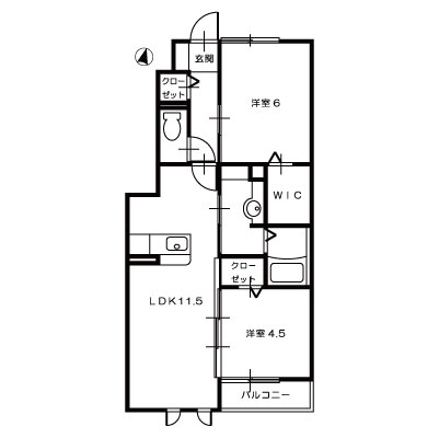 ブルースター東宮B107_間取図