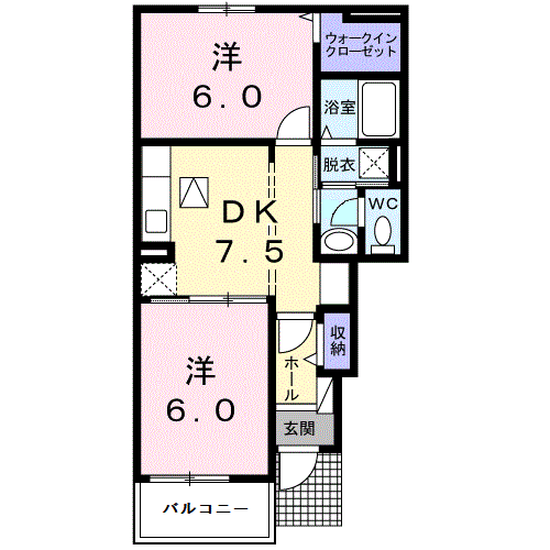 ポム・ダムールK101_間取図