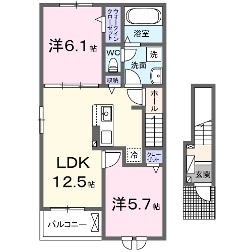 クレメント201_間取図