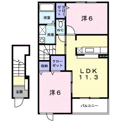 ベル・コリーヌA201_間取図
