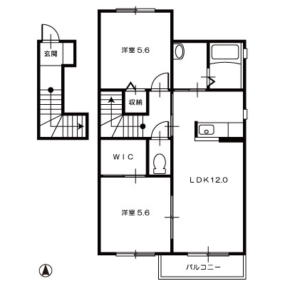 シャーメゾン総社駅前201_間取図