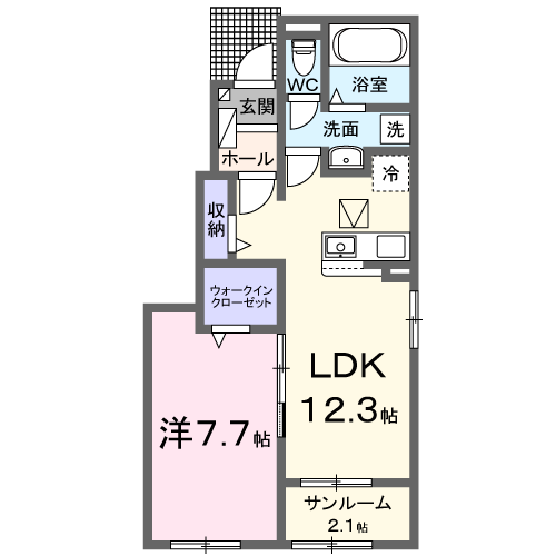 シェソアA102_間取図