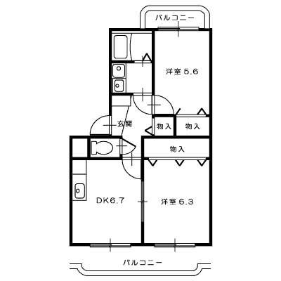 サンテメゾン1_間取図