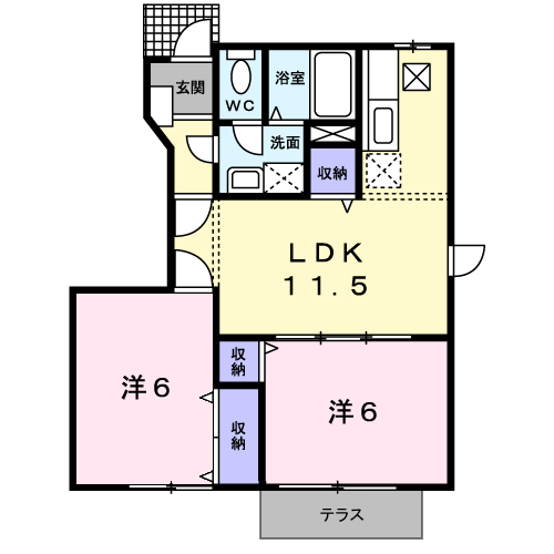 ミドルロードB101_間取図