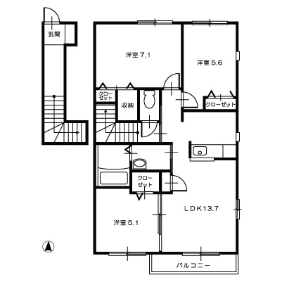 サンフルール202_間取図