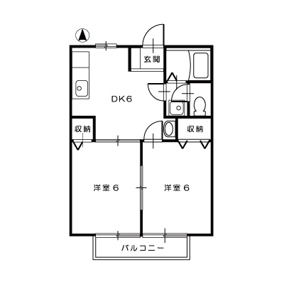 ニューシティ中須加B103_間取図