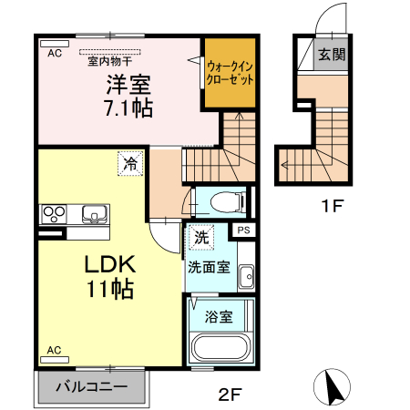 アースガーデンSOJAⅡ202_間取図