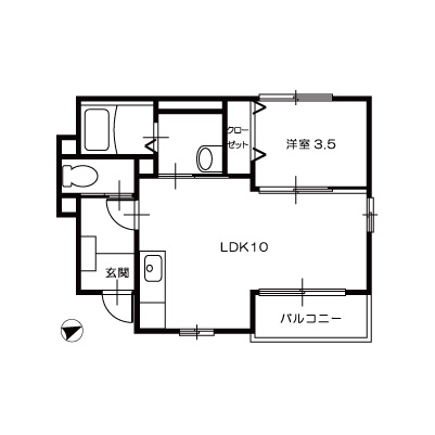 エスポワール真壁A105_間取図