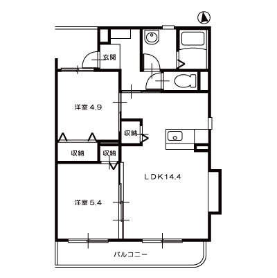 ディアコート清音1_間取図