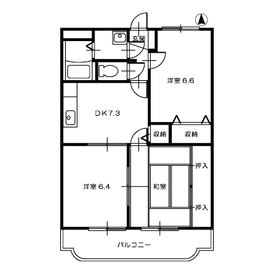 メゾンエトワール203_間取図