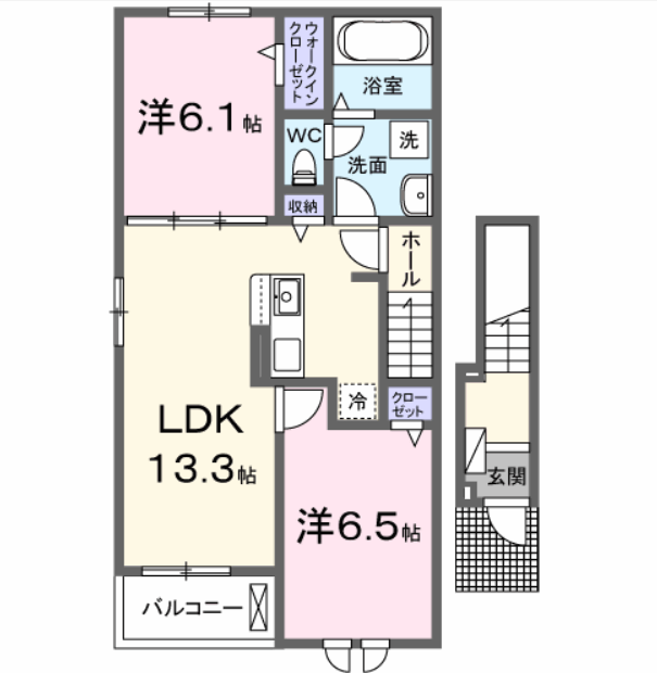 Riverside東祥A201_間取図